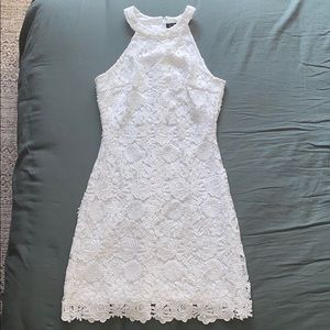 Lulu’s White Lace Mini Dress